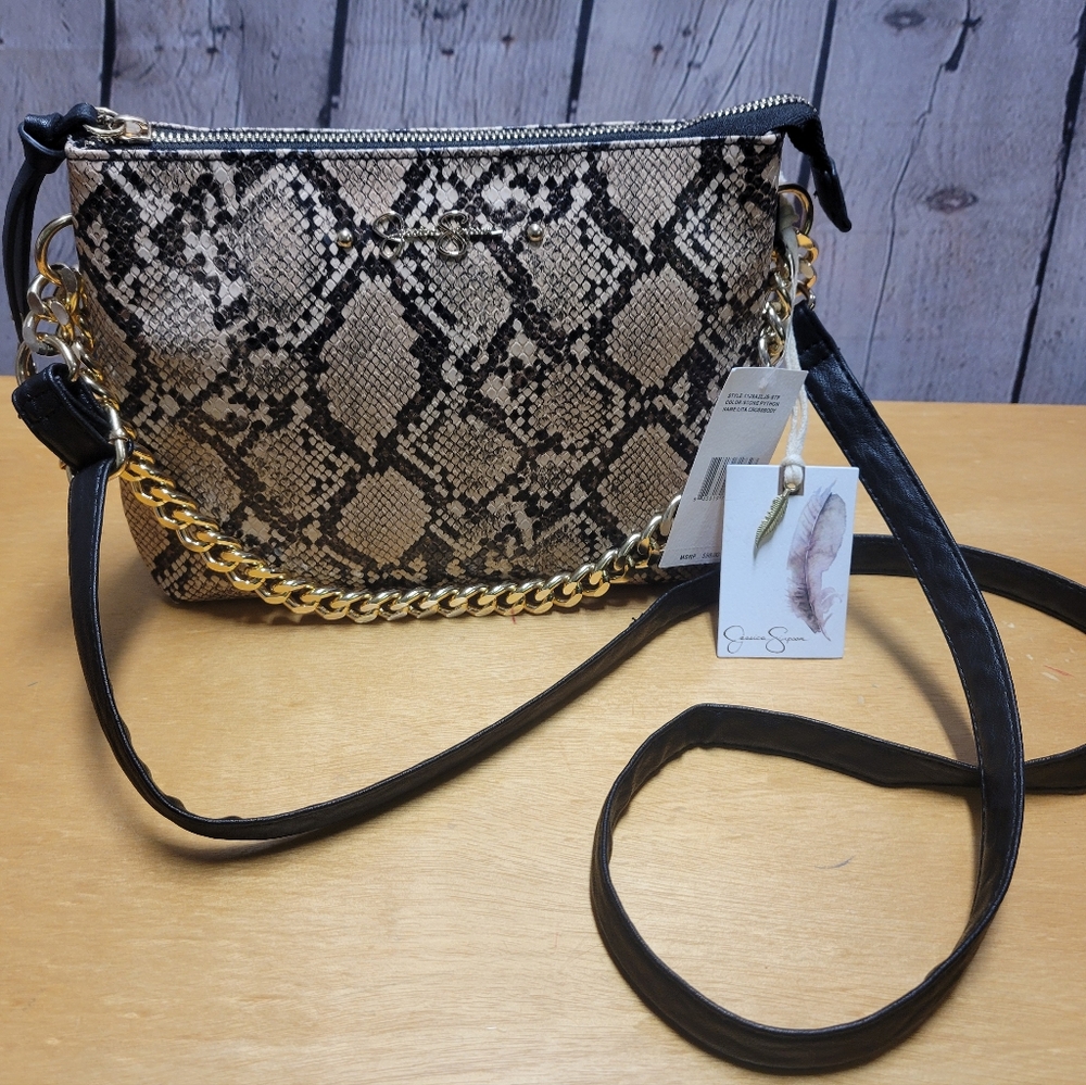 JESSICA SIMPSON Python Print Crossbody